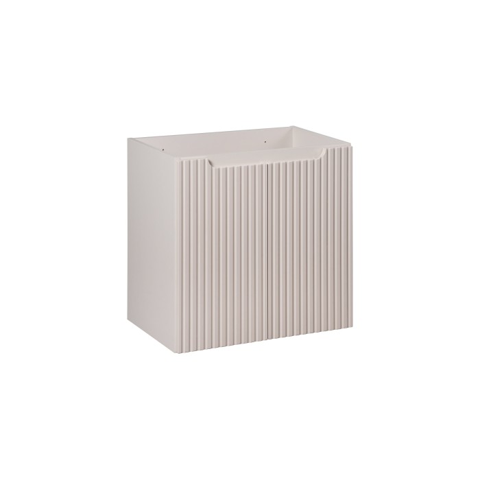 Meuble sous vasque VANO 60 cm – 2 portes – Marron congo mat – L60 × P39 × H57 cm – À suspendre 