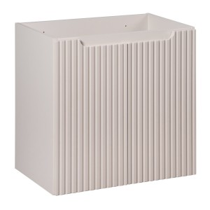 Meuble sous vasque VANO 60 cm – 2 portes – Marron congo mat – L60 × P39 × H57 cm – À suspendre 