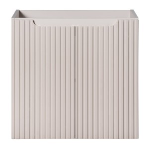 Meuble sous vasque VANO 60 cm – 2 portes – Marron congo mat – L60 × P39 × H57 cm – À suspendre 