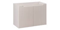 Meuble sous vasque VANO 80 cm – 2 portes – Marron congo mat – L80 × P39 × H57 cm – À suspendre 