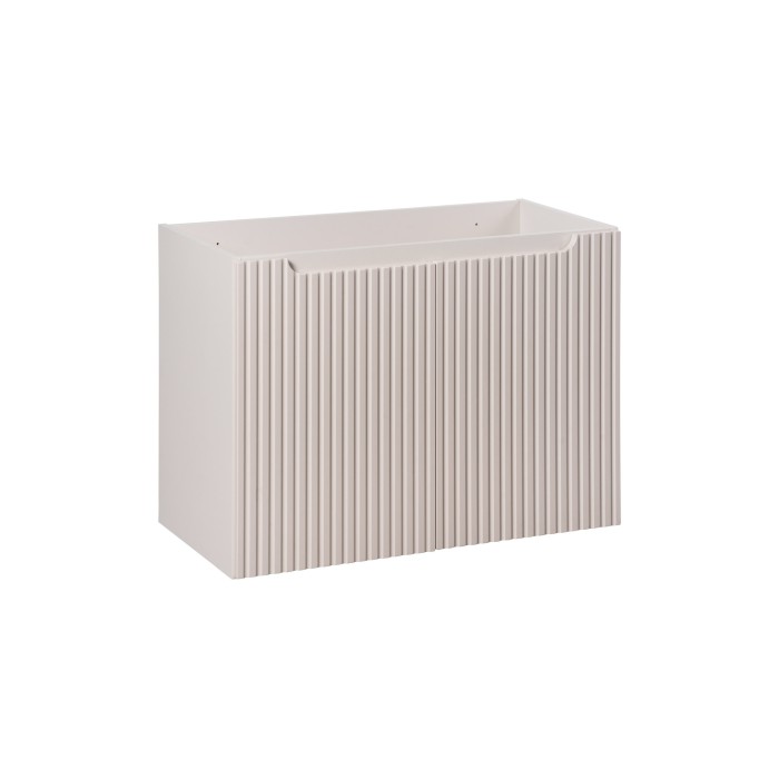 Meuble sous vasque VANO 80 cm – 2 portes – Marron congo mat – L80 × P39 × H57 cm – À suspendre 