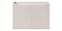 Meuble sous vasque VANO 80 cm – 2 portes – Marron congo mat – L80 × P39 × H57 cm – À suspendre 