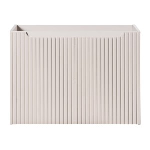 Meuble sous vasque VANO 80 cm – 2 portes – Marron congo mat – L80 × P39 × H57 cm – À suspendre 