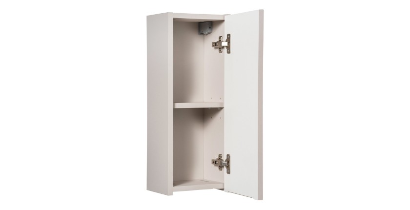 Meuble de rangement salle de bain VANO – Coloris marron congo – L20 × P57 × H18 cm – À suspendre 