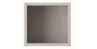 Cube de rangement salle de bain VANO – Coloris marron congo – L26 × P27 × H21 cm – À suspendre 