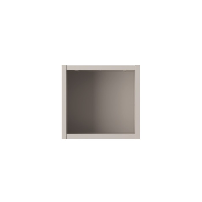 Cube de rangement salle de bain VANO – Coloris marron congo – L26 × P27 × H21 cm – À suspendre 