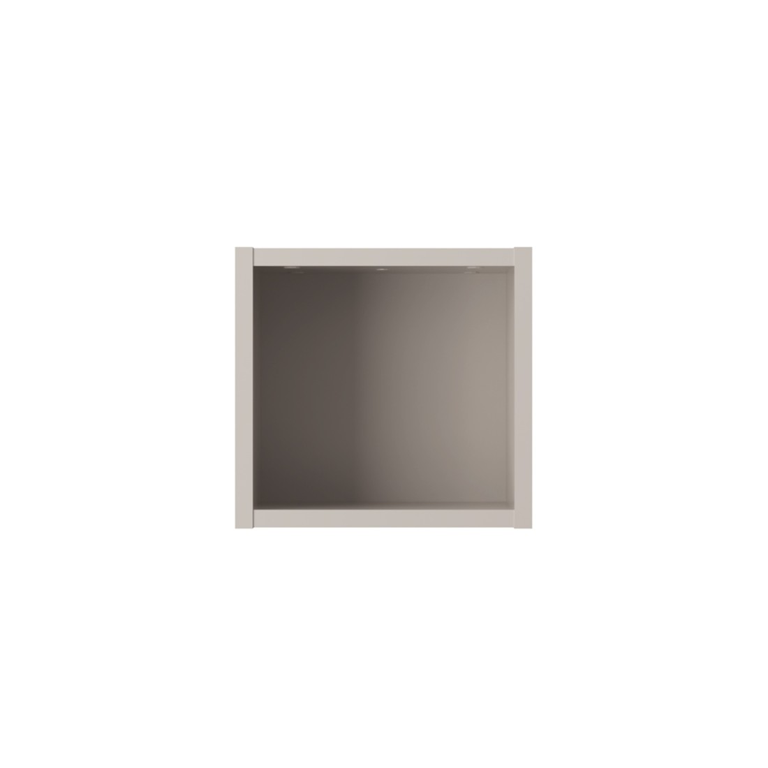 Cube de rangement salle de bain VANO – Coloris marron congo – L26 × P27 × H21 cm – À suspendre 