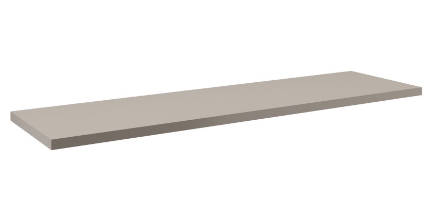 Plan vasque 140 cm VANO – Finition marron congo – L140 × P40 × H2 cm – À poser 