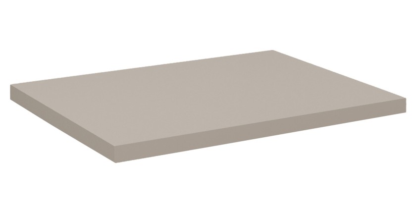 Plan vasque 50 cm VANO – Finition marron congo – L50 × P40 × H2 cm – À poser 