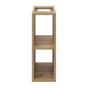 Meuble de rangement salle de bain VANO – Finition chêne – L20 × P57 × H39 cm – À suspendre 