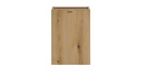 Meuble de rangement salle de bain VANO – Panier à linge – Chêne – L40 × P39 × H57 cm – À suspendre 
