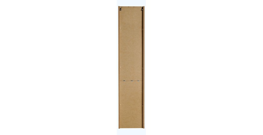 Colonne salle de bain VANO – 2 portes + 1 niche – Chêne – L30 × P25 × H140 cm – À suspendre 