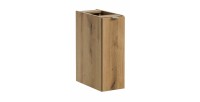 Meuble de rangement de salle de bain VANO – 1 porte – Coloris chêne – L20 × P57 × H39 cm – À suspendre 