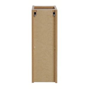 Meuble de rangement de salle de bain VANO – 1 porte – Coloris chêne – L20 × P57 × H39 cm – À suspendre 