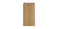 Meuble de rangement de salle de bain VANO – 1 porte – Coloris chêne – L30 × P57 × H39 cm – À suspendre 