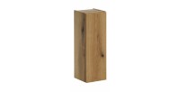 Meuble de rangement de salle de bain VANO – 1 porte – Coloris chêne – L20 × P57 × H18 cm – À suspendre 