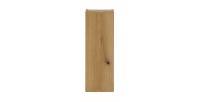 Meuble de rangement de salle de bain VANO – 1 porte – Coloris chêne – L20 × P57 × H18 cm – À suspendre 