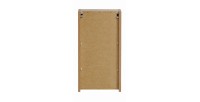 Meuble de rangement de salle de bain VANO – 1 porte – Coloris chêne – L30 × P57 × H18 cm – À suspendre 