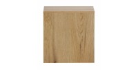 Meuble de rangement de salle de bain VANO – 1 porte – Coloris chêne – L20 × P57 × H18 cm – À suspendre 