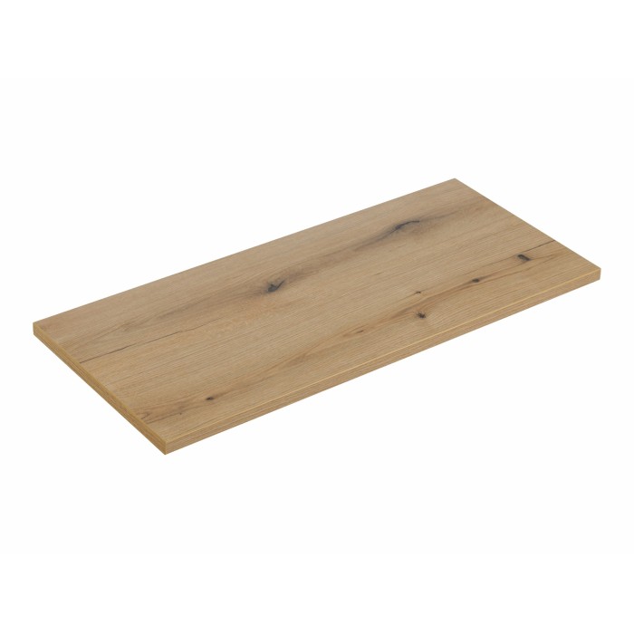 Plan vasque VANO – Coloris chêne – L100 × P40 × H2 cm – À poser 