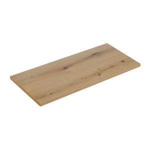 Plan vasque VANO – Coloris chêne – L100 × P40 × H2 cm – À poser 