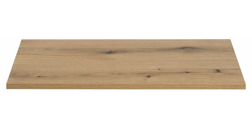 Plan vasque VANO – Coloris chêne – L100 × P40 × H2 cm – À poser 