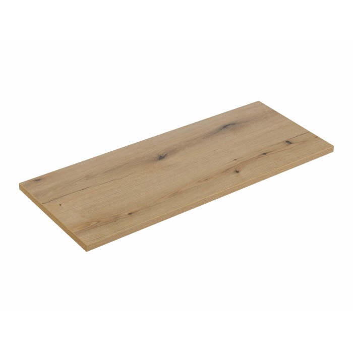 Plan vasque VANO – Coloris chêne – L120 × P40 × H2 cm – À poser 