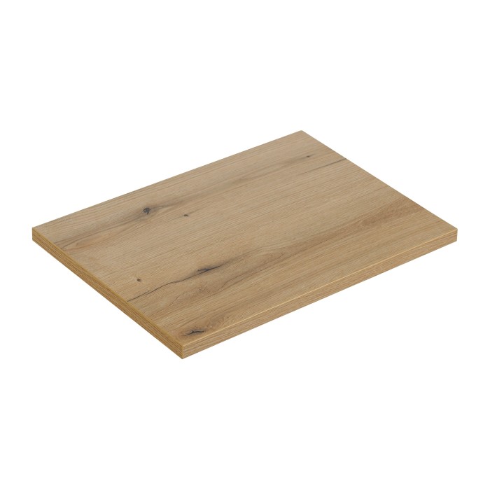 Plan vasque VANO – Coloris chêne – L70 × P40 × H2 cm – À poser 