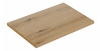 Plan vasque VANO – Coloris chêne – L80 × P40 × H2 cm – À poser 
