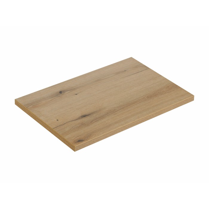 Plan vasque VANO – Coloris chêne – L80 × P40 × H2 cm – À poser 