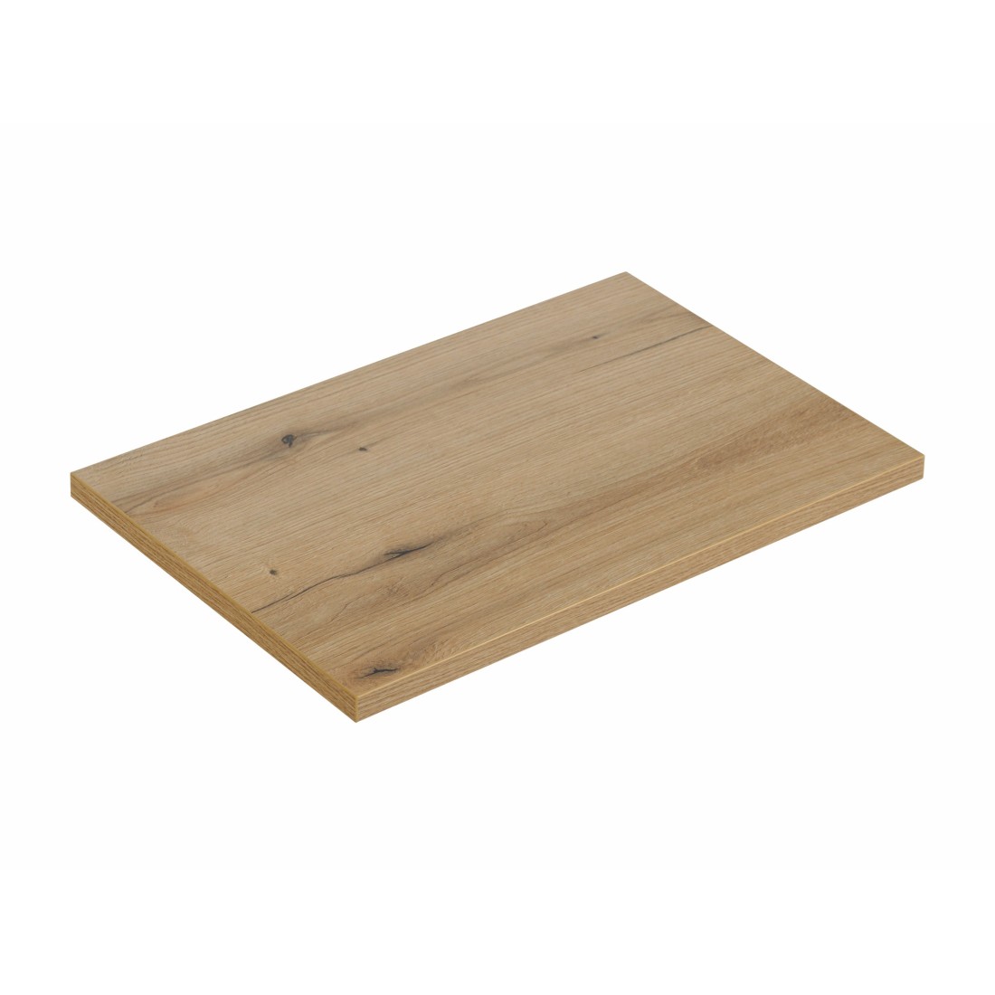 Plan vasque VANO – Coloris chêne – L80 × P40 × H2 cm – À poser 