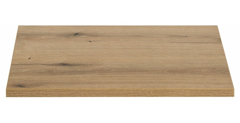 Plan vasque VANO – Coloris chêne – L80 × P40 × H2 cm – À poser 