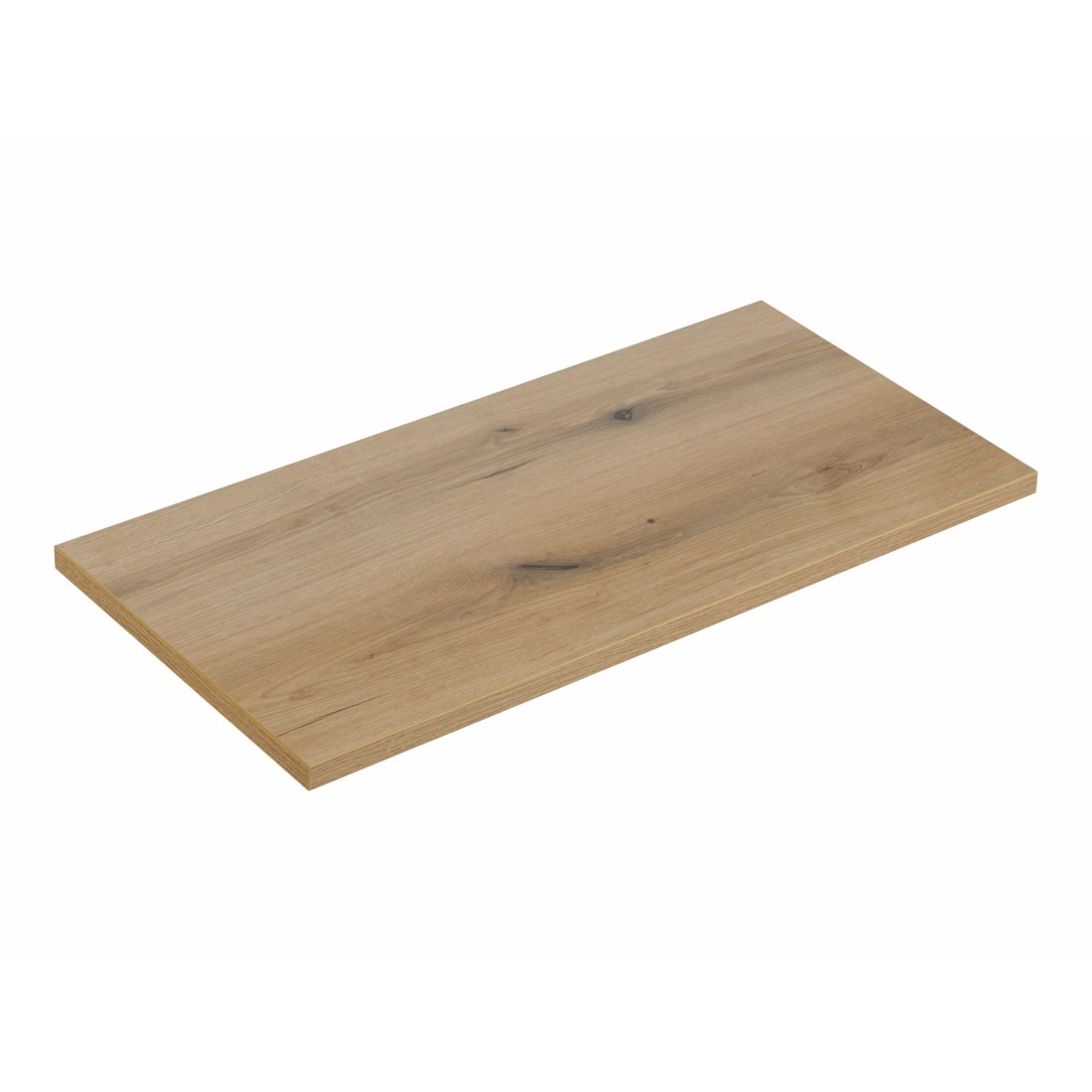 Plan vasque VANO – Coloris chêne – L90 × P40 × H2 cm – À poser 