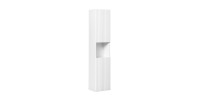 Colonne de salle de bain VANO – 2 portes + 1 niche – Blanc alpin – L30 × H140 × P25 cm – À suspendre 