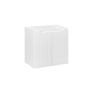 Meuble sous vasque VANO – 2 portes – Blanc alpin – L60 × P39 × H57 cm – À suspendre 