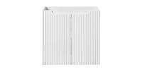 Meuble sous vasque VANO – 2 portes – Blanc alpin – L60 × P39 × H57 cm – À suspendre 