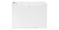 Meuble sous vasque VANO – 2 portes – Blanc alpin – L80 × P39 × H57 cm – À suspendre 