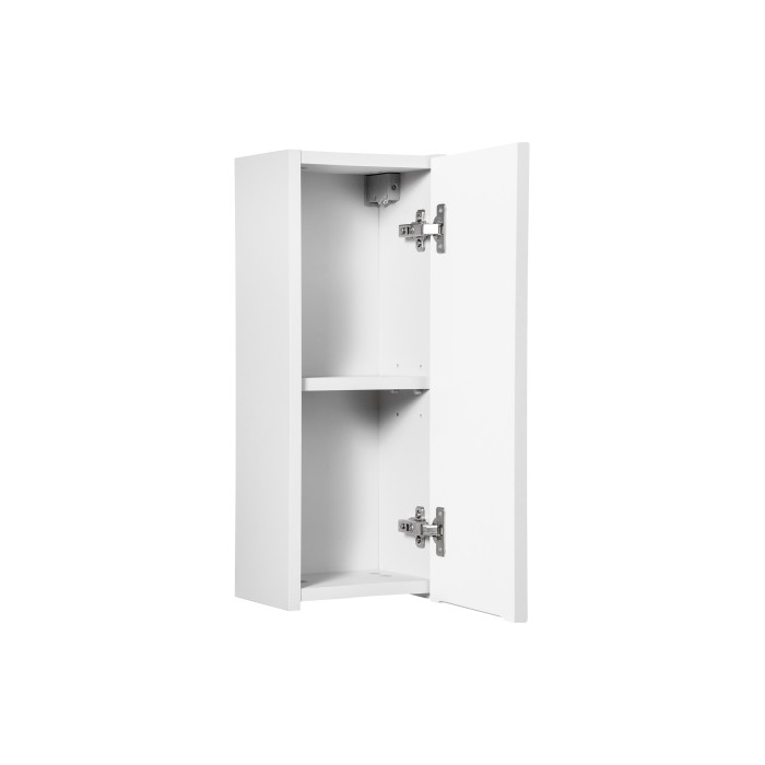 Meuble de rangement VANO – 1 porte – Blanc alpin – L20 × P18 × H57 cm – À suspendre 