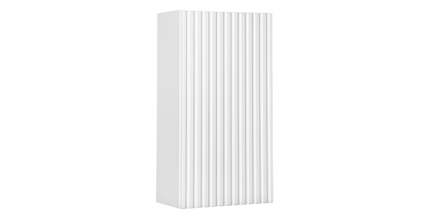 Meuble de rangement VANO – Blanc alpin – 1 porte – L30 × P18 × H57 cm – À suspendre 