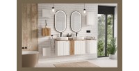Meuble de rangement VANO – Blanc alpin – 1 porte – L30 × P18 × H57 cm – À suspendre 