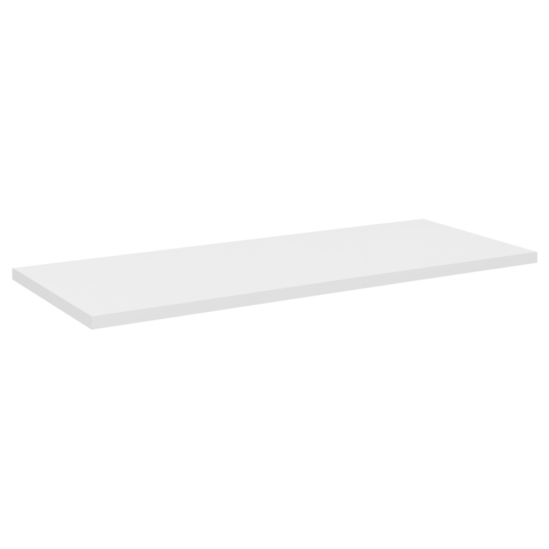  Plan vasque VANO – Blanc alpin – L100 × P40 × H2 cm – À poser sur meuble de salle de bain 