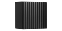 Meuble haut de salle de bain VANO – 1 porte – Noir mat – L30 × P18 × H30 cm – À suspendre
