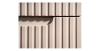 Meuble sous vasque VANO 80 cm – 2 tiroirs – Marron congo mat – L80 × P39 × H57 cm – À suspendre