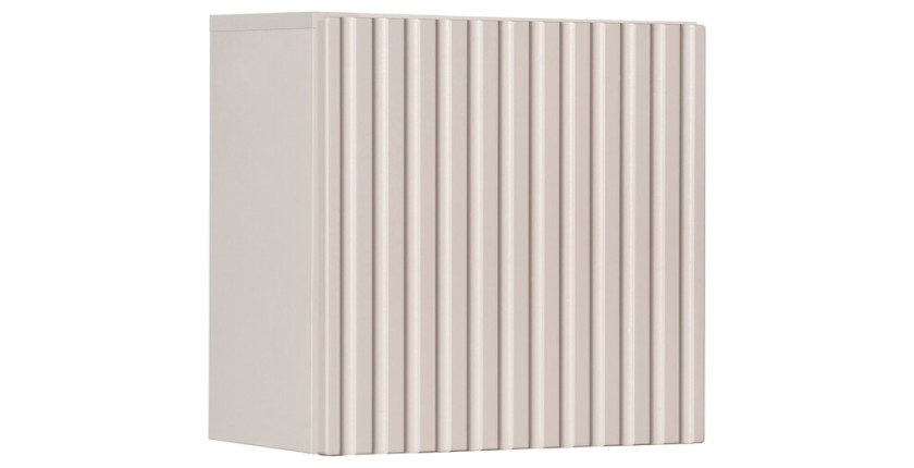 Meuble de rangement salle de bain VANO – 1 porte – Marron congo – L30 × P30 × H18 cm – À suspendre
