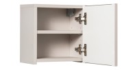Meuble de rangement salle de bain VANO – 1 porte – Marron congo – L30 × P30 × H18 cm – À suspendre