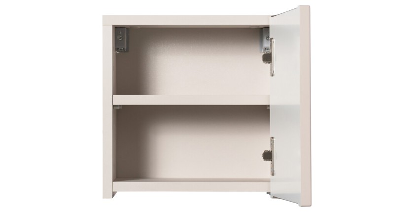 Meuble de rangement salle de bain VANO – 1 porte – Marron congo – L30 × P30 × H18 cm – À suspendre