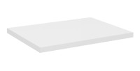 Plan vasque VANO – Blanc alpin – L50 × P40 × H2 cm – Élégance compacte à poser