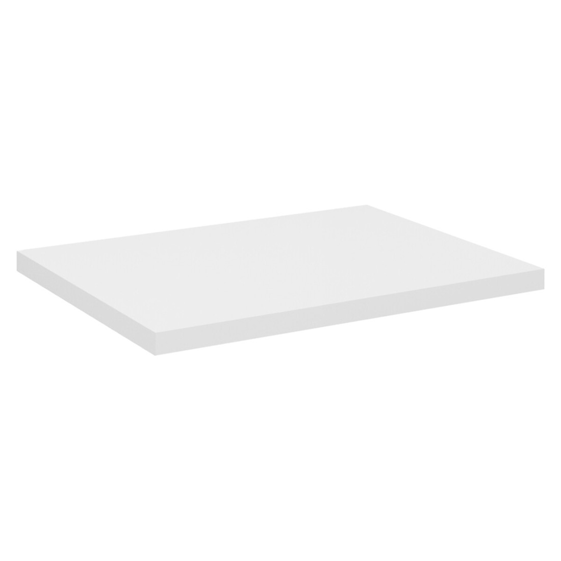 Plan vasque VANO – Blanc alpin – L50 × P40 × H2 cm – Élégance compacte à poser
