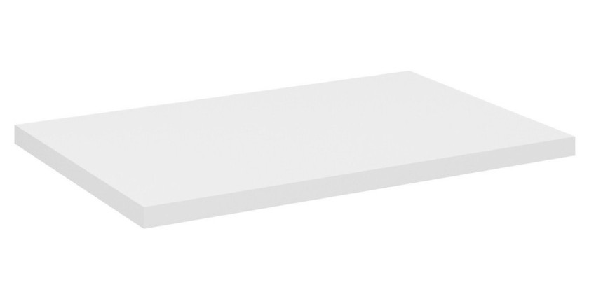 Plan vasque VANO – Blanc alpin – L60 × P40 × H2 cm – Design épuré à poser