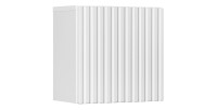 Meuble de rangement VANO – Blanc alpin – 1 porte – L20 × P18 × H57 cm – À suspendre